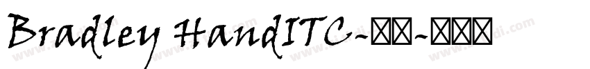 Bradley HandITC-常规字体转换